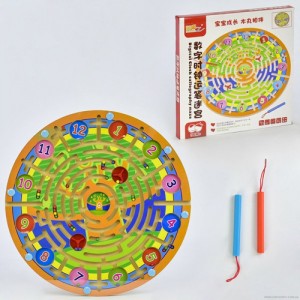 Деревянная игра Лабиринт на магнитах C 31324
