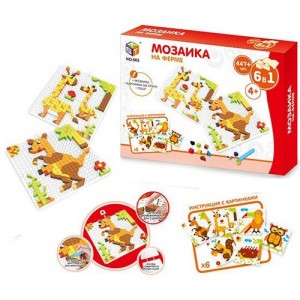 Мозаика На ферме 6в1 447 элементов 665