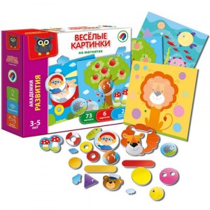 Игра настольная магнитная Весёлые картинки VT5422-02