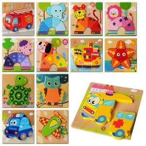 Деревянная игрушка Пазлы MD 0904