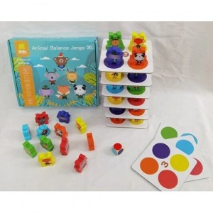 Деревянная игрушка Animal Balance Wooden Jenga Blocks C 47032