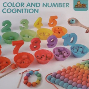 Деревянная игрушка Color and number cognition