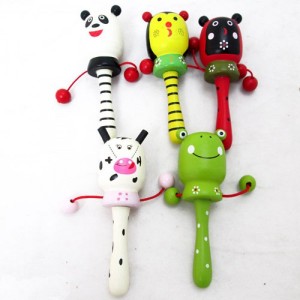 Деревянная игрушка Погремушка-барабанчик W02-4320