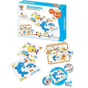 Мозаика Морские обитатели 6в1 468 элементов 667