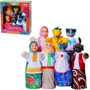 Кукольный театр РЕПКА 7 персонажей + книжка B152