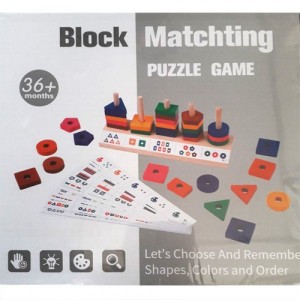 Деревянная игрушка Block Matching Puzzle Game