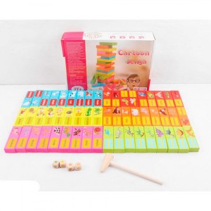 Настольная игра Jenga цветная 691-50