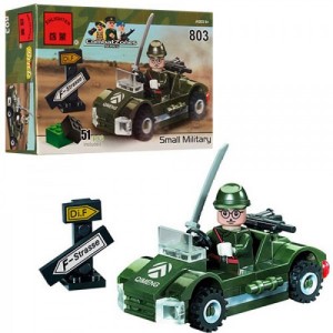 Конструктор BRICK Военная машинка 803