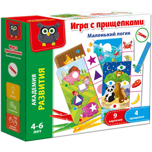 Игра с прищепками Маленький логик VT5303-03