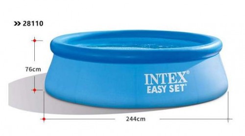 Надувний басейн Intex Easy Set 28110 розміром 244х76 см
