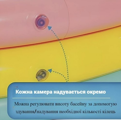 Надувний басейн «Веселка» Intex 57412, розміром 114x25 см