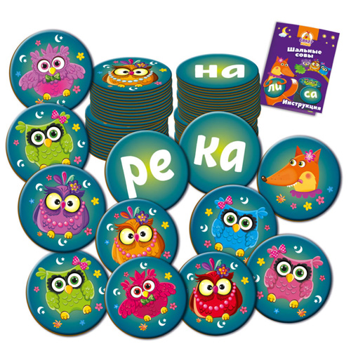 Игра с фишками Шальные совы, Вижу слово VT8033-02